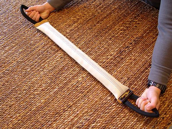 Fire Hose Dog Bite Tug With 2 Handles