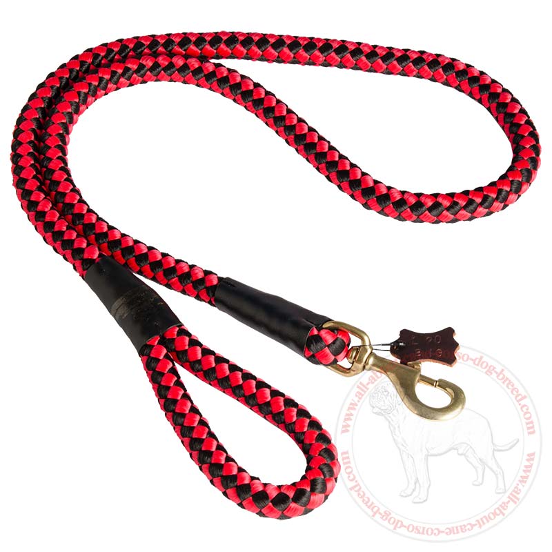Cord Nylon Dog Leash for Large Dogs Walking, Police Tracking