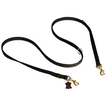 Nylon dog leash for Cane Corso tracking and pulling