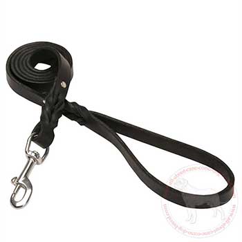 Stunning leather Cane Corso leash