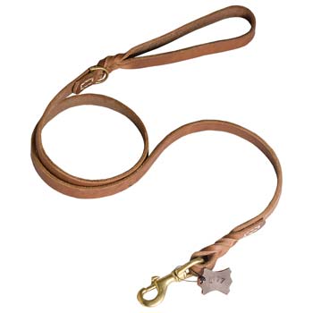 Cane Corso Leash with Stitched D-ring