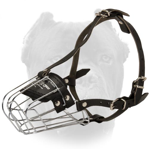 Light Weight Wire Basket Dog Muzzle American Bulldog