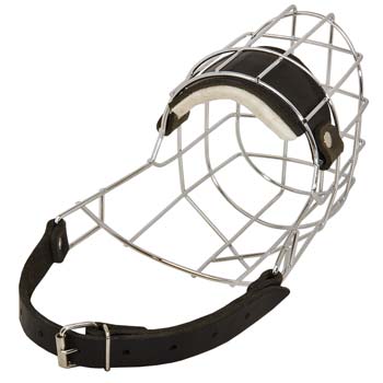 Large Cane Corso wire cage muzzle